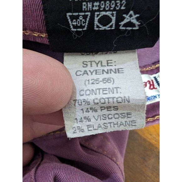 Red Engine Vintage Cayenne Low Rise Skinny Lavender Stretch Demin Women's Size 2 - Picture 8 of 12